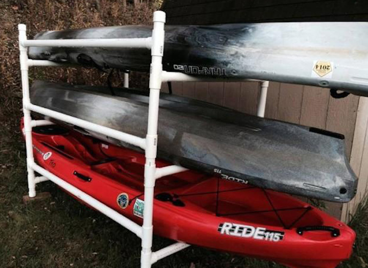 build a simple kayak rack from pvc wilderness systems