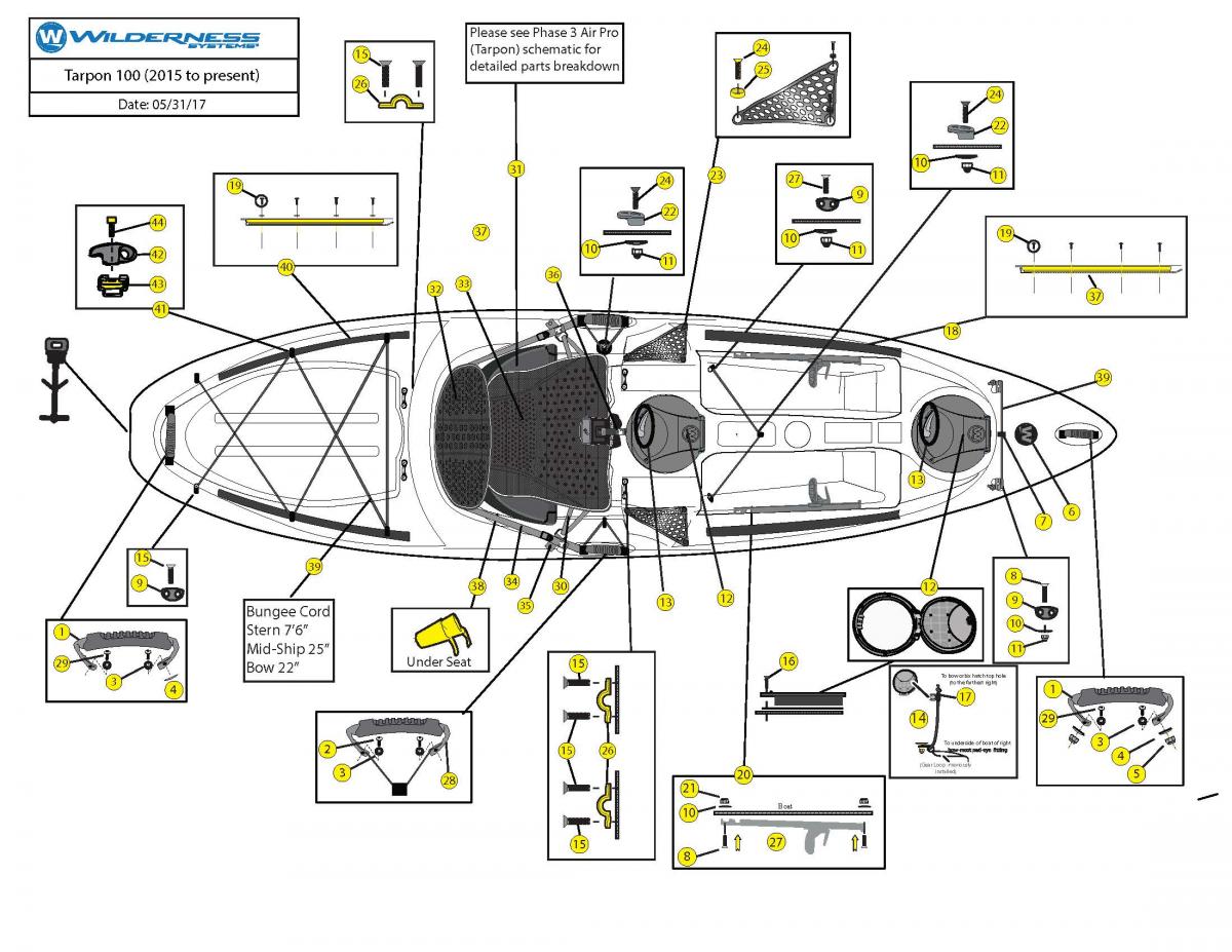 Tarpon 100 (2015-present) boat schematic 
